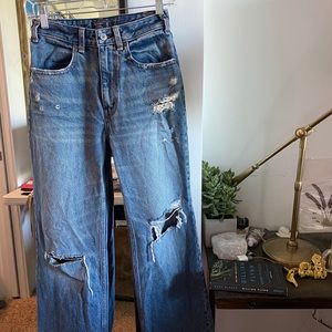 Abercrombie Wide Leg High Rise Jeans
